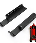 Wall Mount Floor Jack Holder Rack For Enclosed Race Trailer Tools Storage And Organization No Screws Hydraulics Friendly accessory black steel