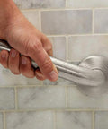 Hand gripping Brushed Nickel Shower Grab Bar 16 Inch with 1.25 Inch Diameter Stainless Steel Safety Assist Hand Rail, Wall Mounted