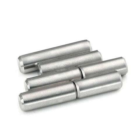 Premium 304 Stainless Steel Dowel Pin With Chamfered Ends For Precision Positioning And Mounting Holes In Machining Projects Offering Durable Wear Resistant Performance In M1 To M3 Sizes Plus Various Lengths arranged on a white surface.