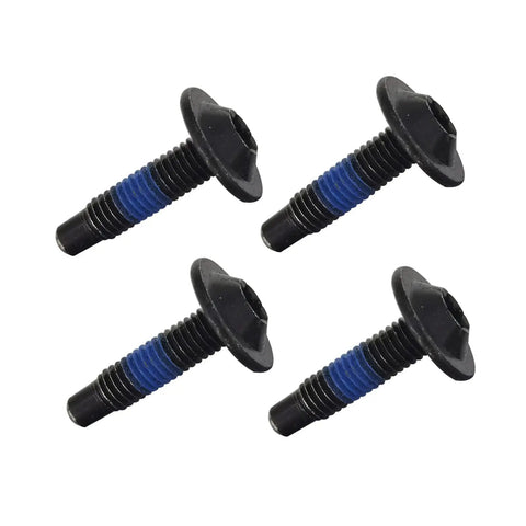 Hella Easy Install Kickass Tailgate Cap And Spoiler Trim Hardware Screws For Chevrolet Silverado And Gmc Sierra Pickup Trucks Straight Swap Replacement Bolts four black bolts with blue threads 1-1/16 inch length