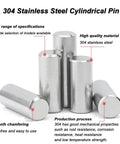 Heavy Duty Dowel Marker Pins Set 1 Mm And 1.5 Mm 300 Pcs 304 Stainless Steel Locating Pins display with smooth finish