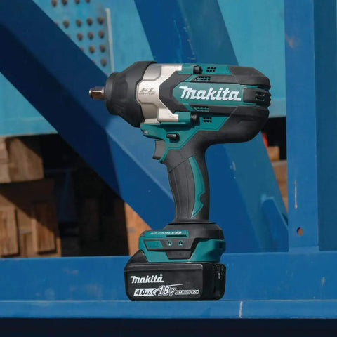 Beefy 18V Brushless Cordless Impact Wrench Half-Inch Square-Drive Tool Only With 740 Ft-Lbs Fastening Torque