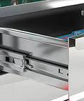 Close-up of drawer slide in Hardened Steel Tool Cabinet With Anti Rust Finish And Tight Lock For Tall Workshop Storage.