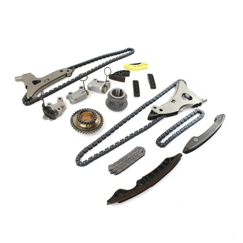 Upgrade Your Ride With A Tough Alloy Timing Chain Kit Made To Fit Mercedes Benz E350 GL450 E400 ML350 GLK350 V6 3.0L And 3.5L Engines For Peak Performance Long Life And Low Maintenance No More Stretching. alloy timing chain kit with chains, sprockets and guides