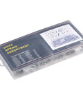 Ultimate 200 Piece Spring Assortment Kit with 20 Sizes Featuring Durable Extension And Compression Springs Plus Sturdy Plastic Box For Home DIY Repairs Vehicle Maintenance And Appliance Fixes, clear case