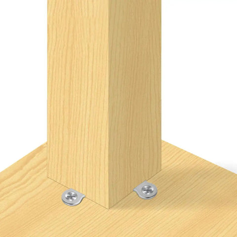 Rock Solid 30 Pack Figure Eight Desk Fasteners With Screws Heavy Duty Solid Steel 12 Gauge for attaching table legs on wood surface