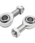 3/4 Inch Heim Joint Rod End Kit Set With Chromoly Joints Panhard Bar And Steering Shaft Support For Suspension Traction Bars Right And Left Hand Thread Durable Heat Treated Chrome Plated With PTFE Liner, two rod ends