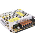 Rugged S2524 Switching Power Supply Converts 85 To 264 Volt AC Straight Into Smooth 24V DC At 1.1A with metal casing and adjustable output.