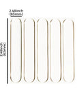 100Pcs Self Adhesive Rubber Bumper Strips For Door Slam Prevention And Furniture Cushioning Soundproofing and noise reduction