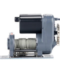 Side view of Heavy Duty Metal Electric Winch With Wireless Remote Control For TRX4 SCX10 D90 1/10 Rc Crawler upgrade parts kit.