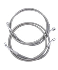 50-200CM Motorcycle Brake Hose Kit For Solid Power Transfer And Quick Stops Plug And Play Install With Matching Ends Low Maintenance Brake Line Replacement For Reliable Emergency Stopping Performance, coiled stainless steel hose