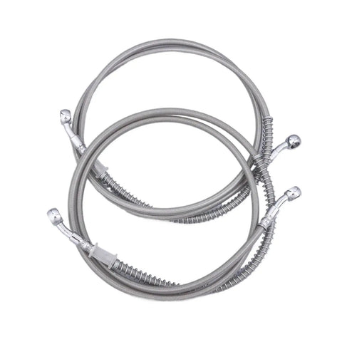 50-200CM Motorcycle Brake Hose Kit For Solid Power Transfer And Quick Stops Plug And Play Install With Matching Ends Low Maintenance Brake Line Replacement For Reliable Emergency Stopping Performance, coiled stainless steel hose