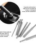 Ultimate 8 Pc Hex Screwdriver Bits Set With Rock Hard S2 Alloy Steel Magnetic Tips And 100mm Length For Electric Drill And Hand Tools, 8-piece hex bits
