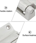Heavy Duty Industrial Door Hinge For Mechanical Equipment Crafted From Grade 304 Stainless Steel With Protective Coating, showing flexible rotation and surface treatment.