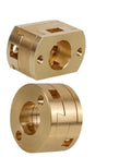 Super Sweet 18mm Z Axis Coupler Fit For CR10 S4 S5 Ender3 Pro V2 And CR10S Models To Upgrade Your T8 Screw Setup Without Any Trouble At All brass coupler