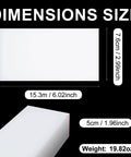 Dimensions of Ultra High Molecular Weight Polyethylene Tapping Block 3 By 6 By 2 Inch, shows thickness and weight for machining use