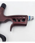 Top Tier Pneumatic Paint Sprayer With 1.3 Mm Stainless Steel Nozzle Kit handle detail showing ergonomic grip and connection.