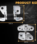 Top Shelf Front Door Hinge Set Driver Side Crushes Squeak Straight Up Tight Seal Fits Jeep Grand Cherokee Dodge Charger Durango Chrysler 300 2013 Through 2023 dimensions 5.51in x 3.15in x 2.56in