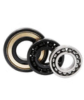 Badass Heavy Duty Deep Groove Ball Bearing With Iron Shields And High Carbon Steel Precision Sealed for Engines Motors and Skates showcasing three sizes.