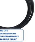 Wheel Traction Drive Belt Three Eighths Inch By Twenty Seven Point Five Inch For TimeMaster Thirty Inch Deck Lawn Mowers And Seventy Six Centimeter TimeMaster Units Fits Multiple Models And Replacement Part Number 1209470, shown with fabric details.