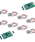 50Kg Load Cell Weight Sensor Half Bridge Strain Gauge HX711 Module For DIY Digital Scale Projects With Easy Setup Broad Community Support And Plug And Play Tinker Friendly Design, 8 load cells and HX711 boards