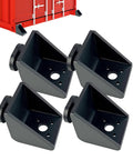 Heavy Duty Alloy Steel Shipping Container Anchors And Twist Locks For 20ft And 40ft Containers, 4-Pack Full Bevel Side Anchors