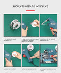 Steps for using 60W Handheld Soldering Iron With Automatic Tin Feeding Soldering Gun For DIY Electronics And Home Repair Fast Heating Ceramic Core Lead Free Tip Anti Oxidation Portable Welding Tool.