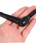 4 Pack Alloy Clamping Lever Handles With Quick Release, lightweight black screw grip with threaded bolt in hand
