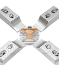 4 Pack Low Profile Aluminum Side Clamps For Milling And CNC Work, Beefy Side Clamp Vises Up To 60kN, compact design in use