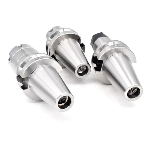 Hardcore Dynamic Balanced Collet Chuck Tool Holder Bt40 And Bt30 With Er Adapters 0.002Mm Precision For Cnc Milling showing three tool holders.