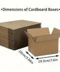 Durable Brown Corrugated Mailer Boxes With Lids 7.6x3.94x5.1 Inches Single Wall 32 Lb Per Sq In Pack Of 20 Eco Friendly Moving Supplies