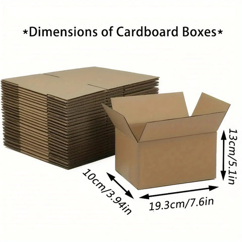 Durable Brown Corrugated Mailer Boxes With Lids 7.6x3.94x5.1 Inches Single Wall 32 Lb Per Sq In Pack Of 20 Eco Friendly Moving Supplies
