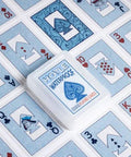 Waterproof Plastic Playing Cards Deck for outdoor fun, laid out with clear and durable plastic for spill resistant play.