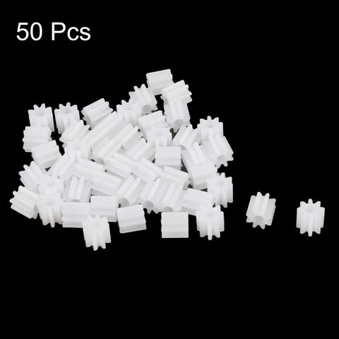 Set Of 50 Plastic Gears 8 Teeth Model 082A Reduction Gear Worm Gears For RC Car And Robot Motors, DIY Upgrade Kit
