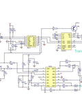 Ultrasonic Distance Sensor Module Pack For Arduino Projects 5 Pieces circuit diagram showing electronic components and connections.