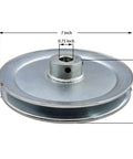 AB700 3/4 Inch Bore 7 Inch Single Groove Web Sheave V Belt Pulley For A B 5L 4L Belts Motor Pulley Carbon Steel Zinc Plated