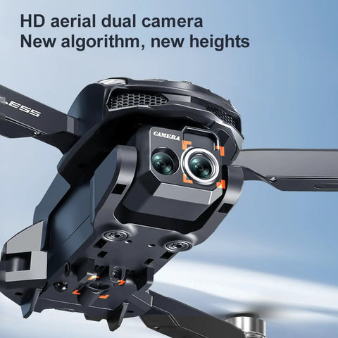 Drone with screen controller and brushless motors altitude hold one key takeoff and landing active obstacle avoidance