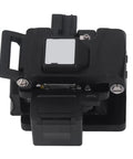 This Sleek Optical Fiber Cleaver delivers insanely precise cuts with a tight 0.5 degree angle, automatic blade return.