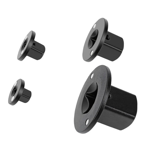 Ultra Compact 4 Piece Low Profile Socket Adapter Set For Auto Repair And DIY Tunes, black metal adapters
