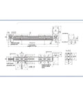 Technical drawing of Heavy Duty Belt Drive Linear Motion Module Electric Slide Table Automation Unit With Complete Kit, 1700 mm stroke.