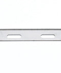 Single platinum chrome injector blade for 20 Platinum Chrome Injector Razor Blades With Key Dispenser For Modern And Vintage Injectors, Compatible With Gem, Schick And Other Classic Safety Razors Made In USA, close-up view.