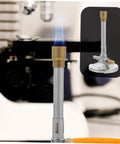 Bunsen Burner With Flame Stabilizer And Gas Adjustment, Zinc Alloy Build For Safe Heating And Sterilization, Camping Ready For Outdoor Cooking And Laboratory Use in laboratory setting