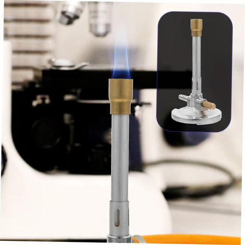 Bunsen Burner With Flame Stabilizer And Gas Adjustment, Zinc Alloy Build For Safe Heating And Sterilization, Camping Ready For Outdoor Cooking And Laboratory Use in laboratory setting