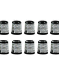 10X Golf Club Ferrules For 0.37 Inch Iron Shafts Replacement Accessories For Tight Fit Easy Install Practice And Assembly Silver Argent Finish