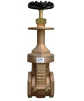 Heavy Duty 2 Inch Brass Gate Valve Featuring Rising Stem Double Disc Build And Integrated Expansion Relief Locking Handle.