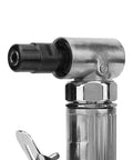 Close-up of Boss Grade Pneumatic Die Grinder Choppin Metal Wood And Rubber At Lightning Fast 20000 RPM connection for air compressor use