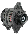 105 Amp Marine Alternator For Ski Engine Systems SAEJ1171 Certified Heavy Duty Beefed Up 12 Volt With 6G Serpentine Pulley Black