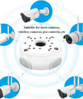 Heavy Duty Aluminum Waterproof Junction Box Mount Bracket For Bullet Security Cameras And Video Surveillance Systems Universal Fit IP66 Rated Weatherproof Cable Management Keeps Wiring Neat And Protected