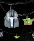 Mandalorian And Grogu String Lights 10 Foot LED Indoor Outdoor Lighting With Totally Cool White 5000K Bulbs The Child Collector Edition