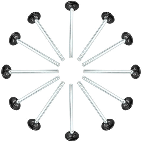 30 Pcs 1.8 Inch Nylon Garage Door Rollers Black Durable Wheels For Smooth Operation In Garages And Warehouses High Quality Replacement Parts